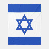 Israëlische vlag fleece deken (Voorkant)