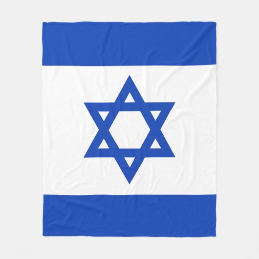 Israëlische vlag fleece deken (Voorkant)