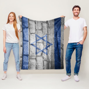 Israëlische vlag fleece deken