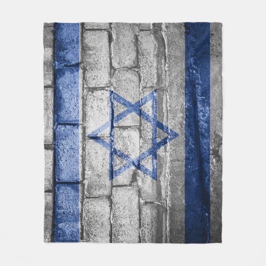 Israëlische vlag fleece deken (Voorkant)