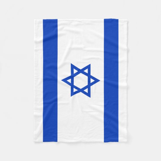 Israëlische vlag fleece deken (Voorkant)
