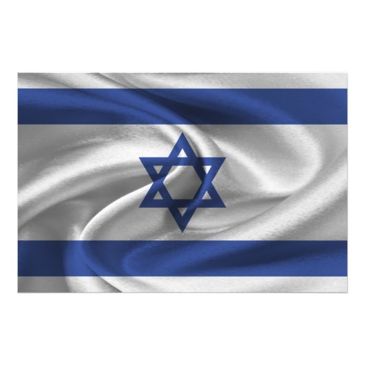 Israëlische vlag foto afdruk (Voorkant)