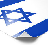 Israëlische vlag foto afdruk (Hoek)