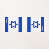 Israëlische vlag gepersonaliseerd yogamat (Voorkant (horizontaal))