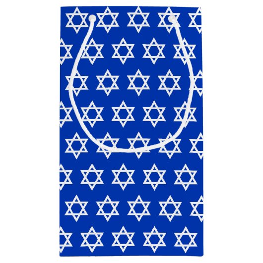 Israëlische vlag geschenken tas, Patriottisch Isra Klein Cadeauzakje (Achterkant)