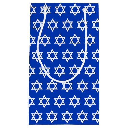 Israëlische vlag geschenken tas, Patriottisch Isra Klein Cadeauzakje (Voorkant)