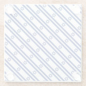 Israëlische vlag glazen onderzetter (Achterkant)