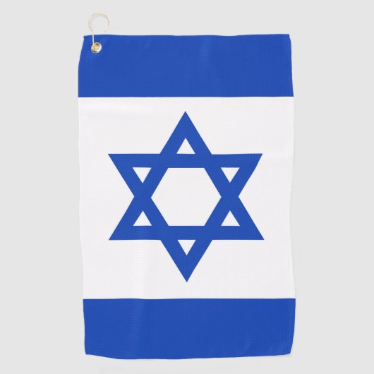Israëlische vlag golfhanddoek (Voorkant)