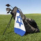 Israëlische vlag golfhanddoek (Groen)