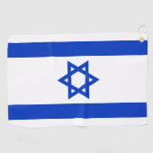 Israëlische vlag golfhanddoek (Horizontaal)