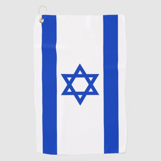 Israëlische vlag golfhanddoek (Voorkant)