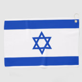 Israëlische vlag golfhanddoek (Horizontaal)