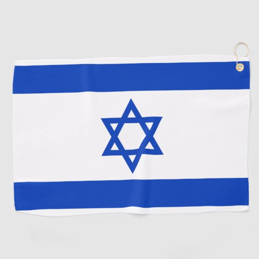 Israëlische vlag golfhanddoek (Horizontaal)