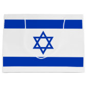 Israëlische vlag groot cadeauzakje (Voorkant)
