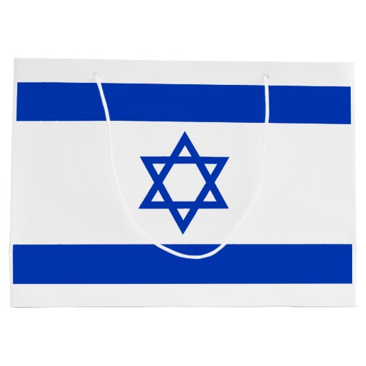 Israëlische vlag groot cadeauzakje (Achterkant)