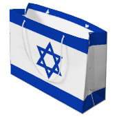 Israëlische vlag groot cadeauzakje (Achterkant Gekanteld)