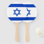 Israëlische vlag handwaaier (Voorkant en achterkant)