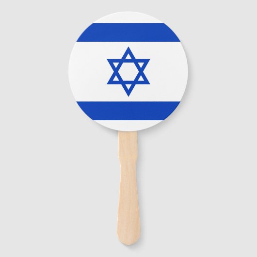 Israëlische vlag handwaaier (Voorkant)