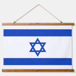 Israëlische vlag hangend wandkleed