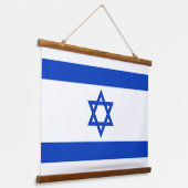 Israëlische vlag hangend wandkleed (Gebogen)