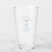Israëlische vlag Hanukkah Angel gepersonaliseerd D Glas (Achterkant)