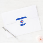 Israëlische vlag & hart - Israëlisch reizen/sportf Hart Sticker (Envelop)