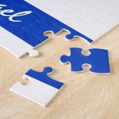 Israëlische vlag & hart - Israëlisch reizen/sportf Legpuzzel (Zijkant)