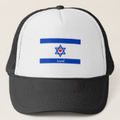 Israëlische vlag & hart - Israëlisch reizen/sportf Trucker Pet (Voorkant)