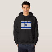 Israëlische vlag hoodie (Voorkant volledig)