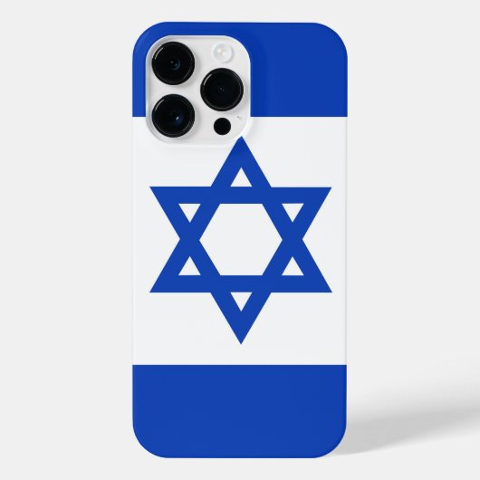 Israëlische vlag iPhone hoesje (Achterkant)