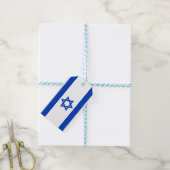 Israëlische vlag (Israël) Cadeaulabel (Met Touw)