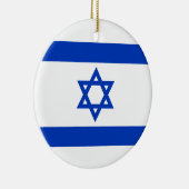 Israëlische vlag (Israël) Keramisch Ornament (Rechts)