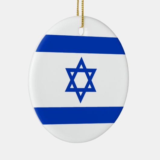 Israëlische vlag (Israël) Keramisch Ornament (Rechts)