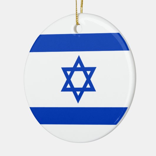 Israëlische vlag (Israël) Keramisch Ornament (Links)