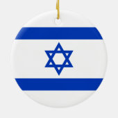 Israëlische vlag (Israël) Keramisch Ornament (Achterkant)