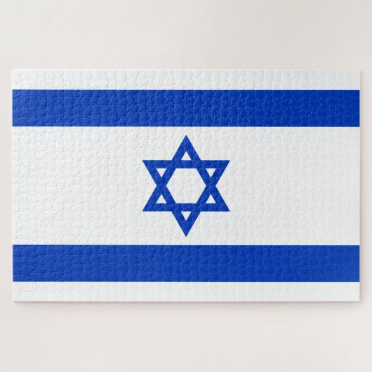 Israëlische vlag (Israël) Legpuzzel (Horizontaal)