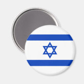 Israëlische vlag (Israël) Magneet (Voorkant / Achterkant)