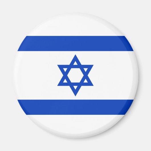 Israëlische vlag (Israël) Magneet (Voorkant)