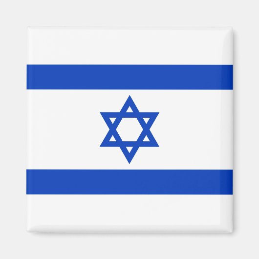 Israëlische vlag (Israël) Magneet (Voorkant)