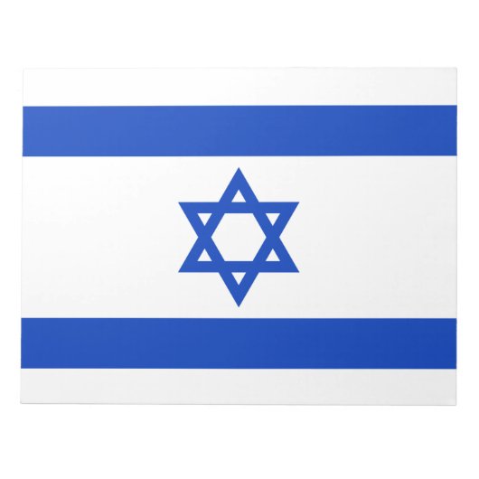 Israëlische vlag (Israël) Notitieblok (Voorkant)