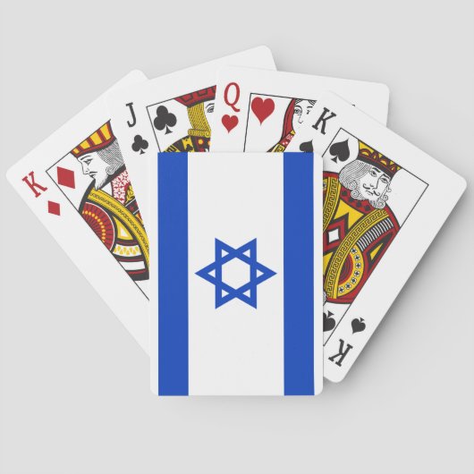 Israëlische vlag (Israël) Pokerkaarten (Achterkant)