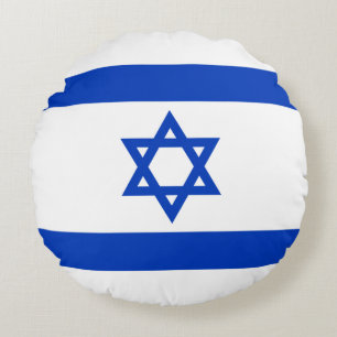 Israëlische vlag (Israël) Rond Kussen