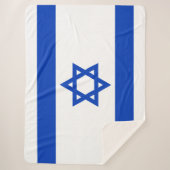 Israëlische vlag (Israël) Sherpa Deken (Voorkant)