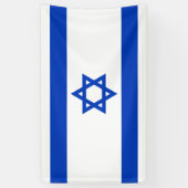 Israëlische vlag (Israël) Spandoek (Verticaal)
