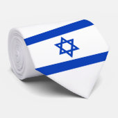 Israëlische vlag (Israël) Stropdas (Opgerold)