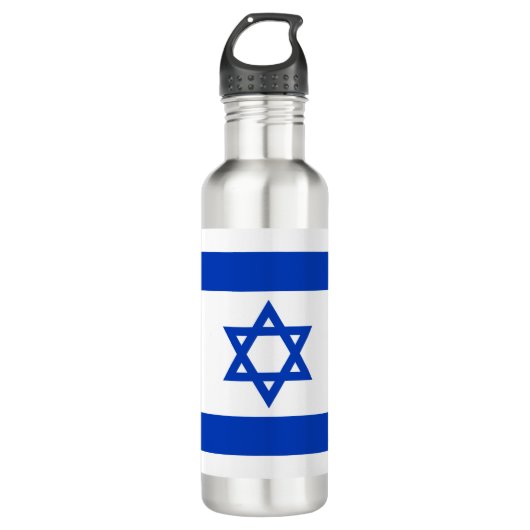 Israëlische vlag (Israël) Waterfles (Voorkant)