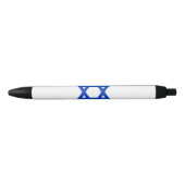 Israëlische vlag (Israël) Zwarte Inkt Pen (Voorkant)