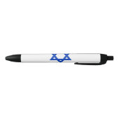 Israëlische vlag (Israël) Zwarte Inkt Pen (Bodem)