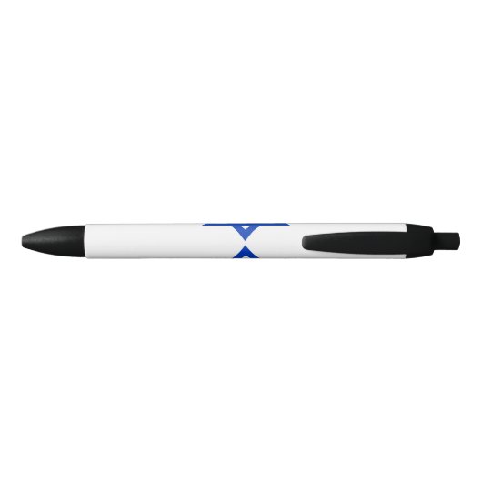 Israëlische vlag (Israël) Zwarte Inkt Pen (Achterkant)