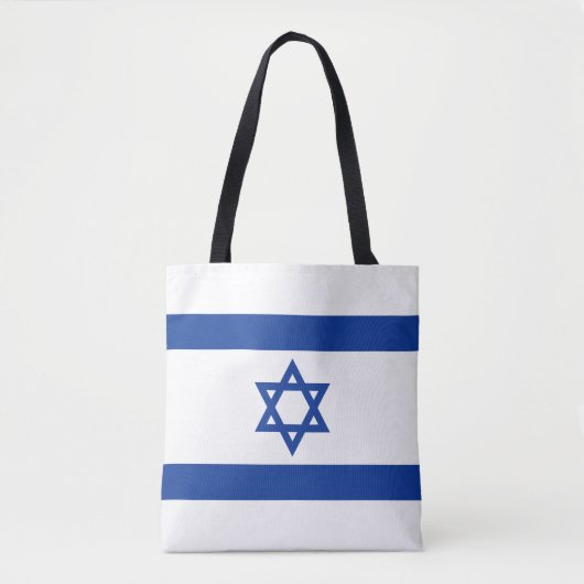 Israëlische vlag Israëlische canvas tas (Voorkant)